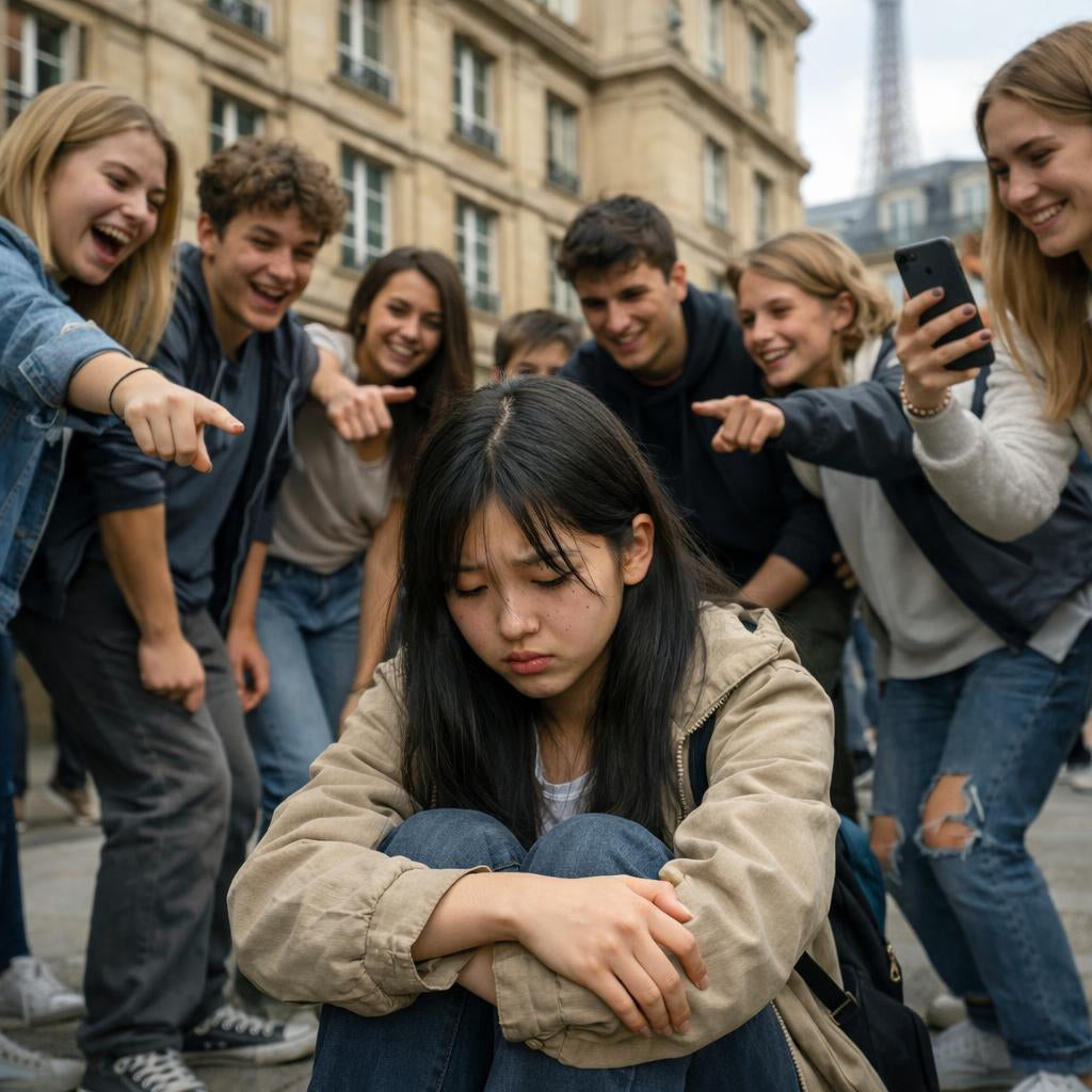 Illustration symbolique représentant le sentiment de honte et d’effacement de soi lié à la blessure d’humiliation.